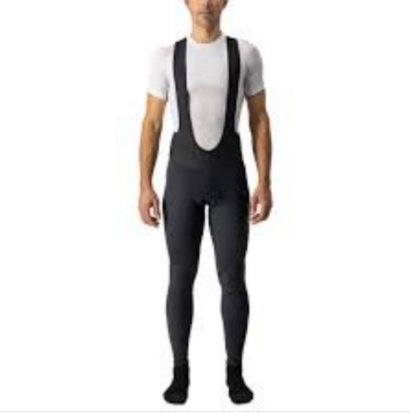 Castelli Polare 2 Windstopper Bib Tights Black Size M ( One Piece) - Picture 2 of 11